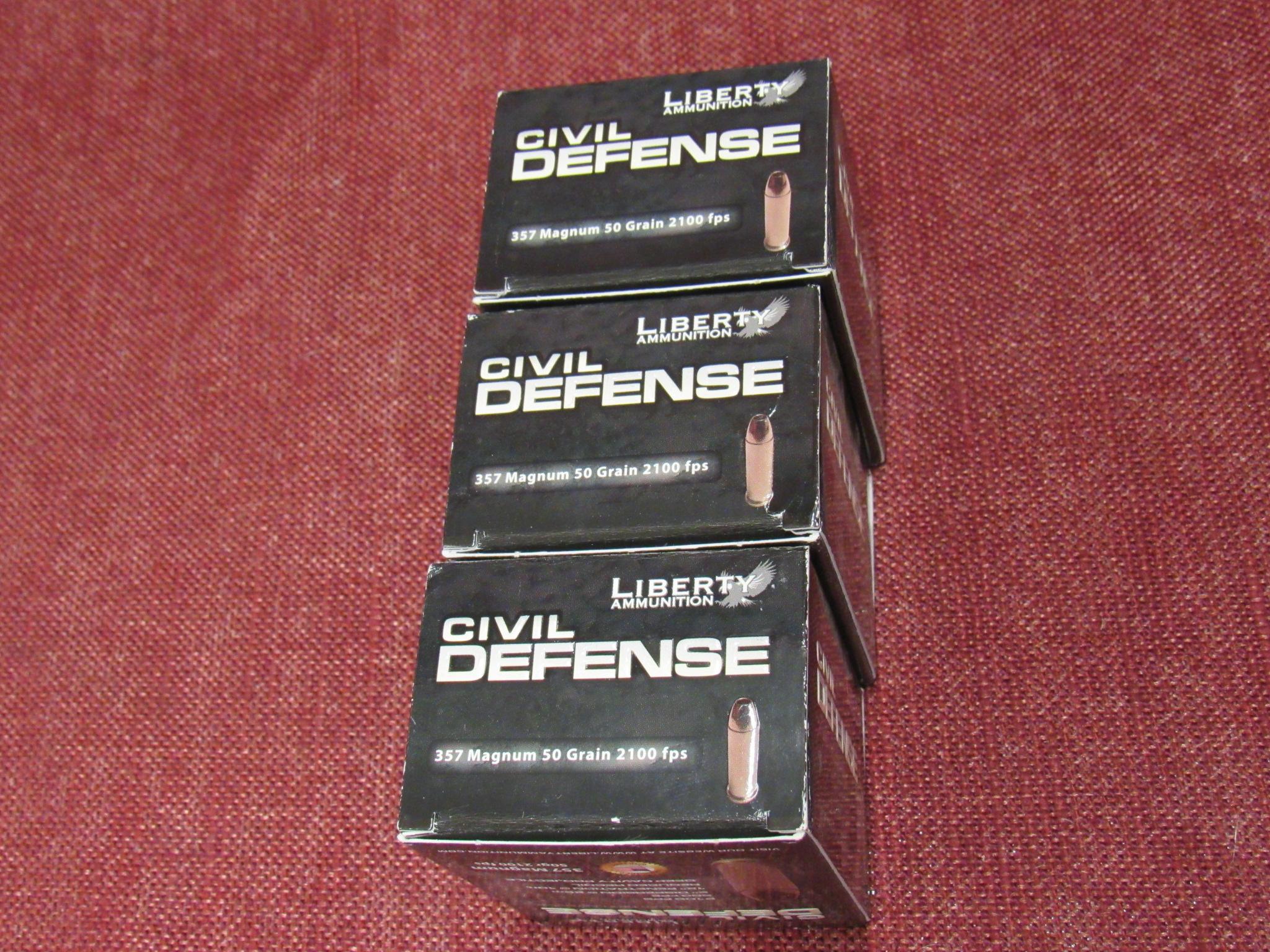 3 boxes of Civil Defense 357 magnum