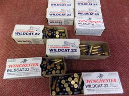 22 Ammo Lot, 1300+ rds of 22lr in Vintage Boxes, approx.