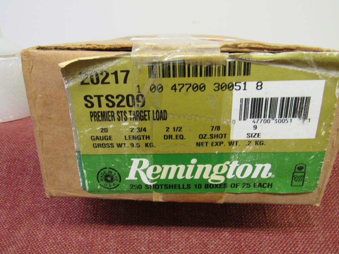 Case of Remington 20ga Premier STS Light Target, 10bx total