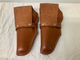 2- Hunter Leather Holsters for 3" Revolvers, 1190 1017 &