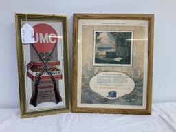 Remington Advertising Frames 2 pc