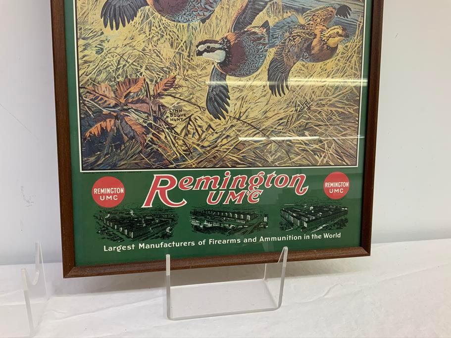 Remington UMC vintage framed advertising - custom framing