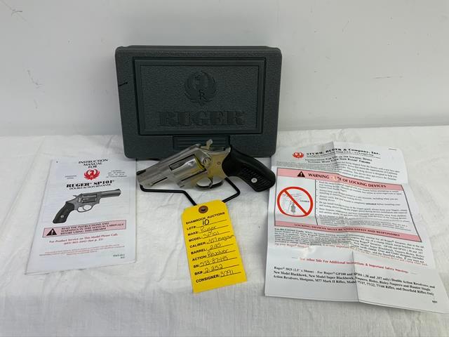 Ruger SP101 357 magnum revolver, sn 573-87445, 2.25" barrel,