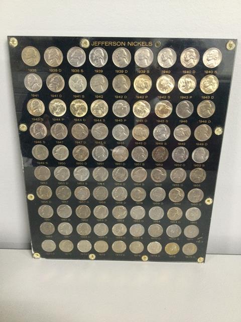 United States Jefferson Nickels 1938-1975, includes P, D & S