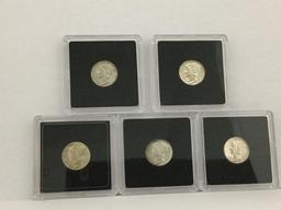 United State Mercury Dime Lot, 1936 P Mint, 1941 P Mint,