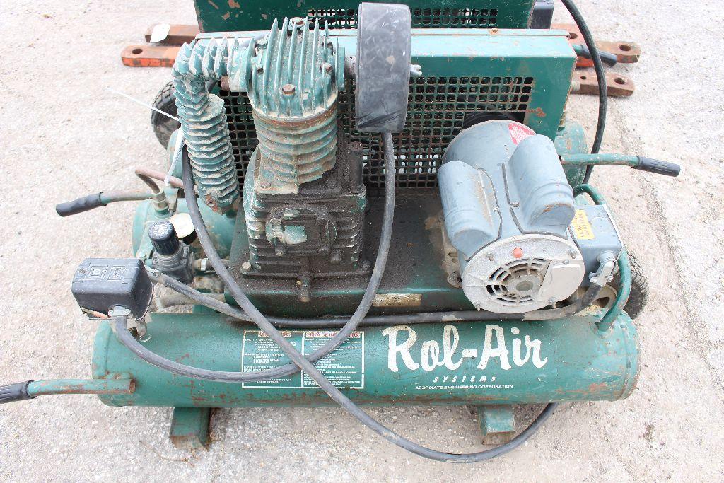 Rol-Air Twin tank air compressor.