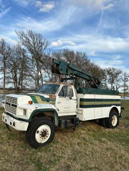 1991 Ford Crane Truck