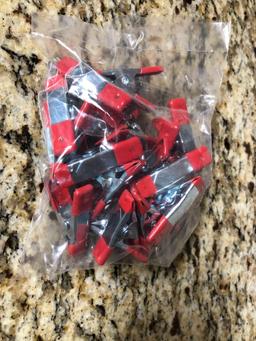 Bag of 20 NEW Metal Clamps