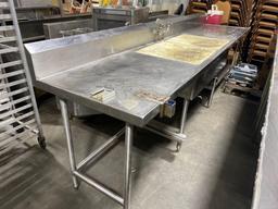 Stainless Dish Washing Table