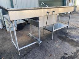 Stainless Steel Table With Sink