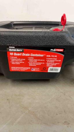 New 16qt Drain Container