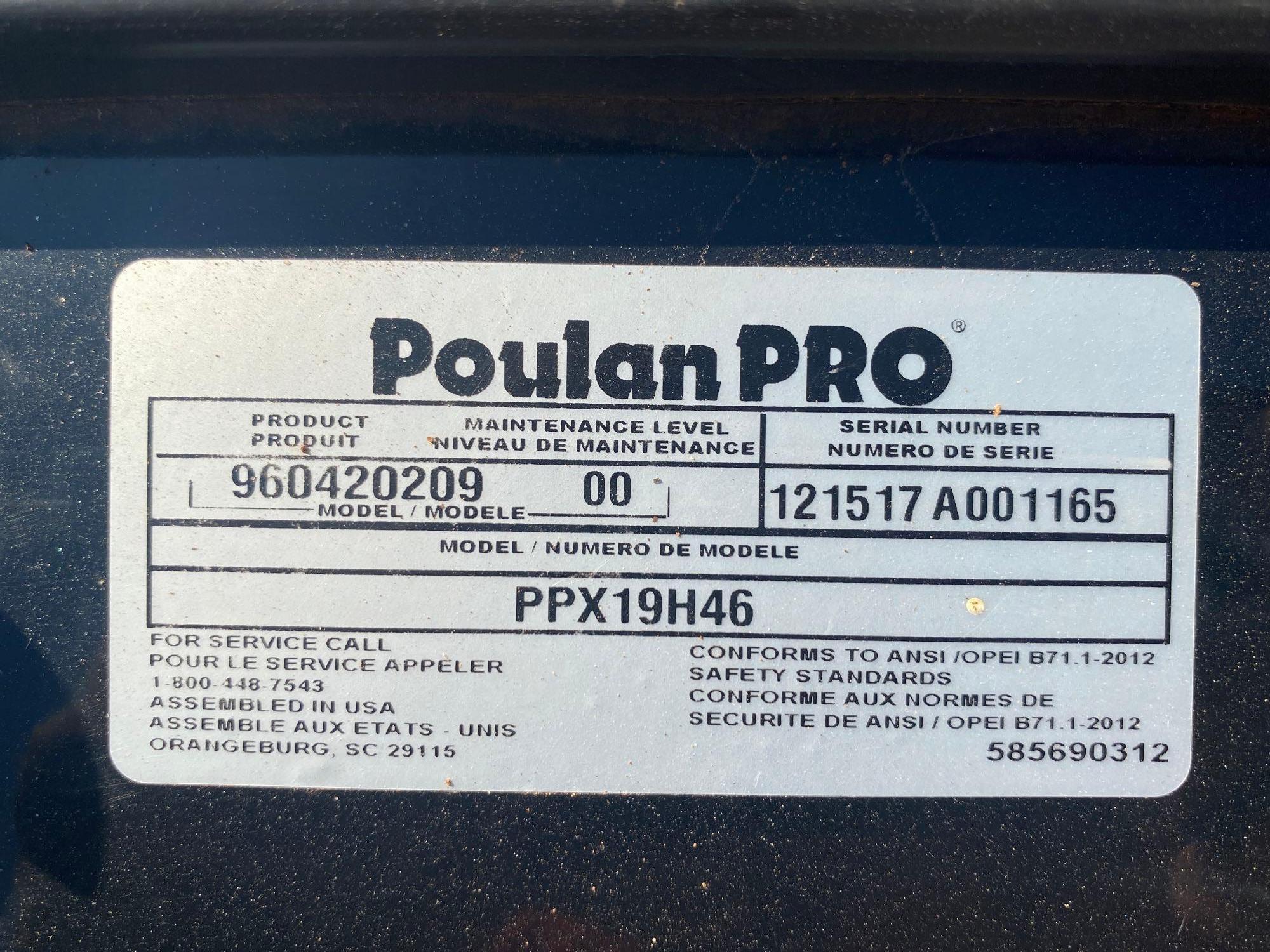 PoulanPro PPX19H46 Mower