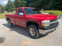 2001 Chevrolet Silverado 2500 4x4 Pickup Truck, VIN # 1GCHK24UX1E245771