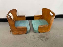 (2) Antique Kid Seats