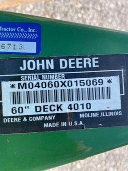 John Deere 60in Belly Mowing Deck