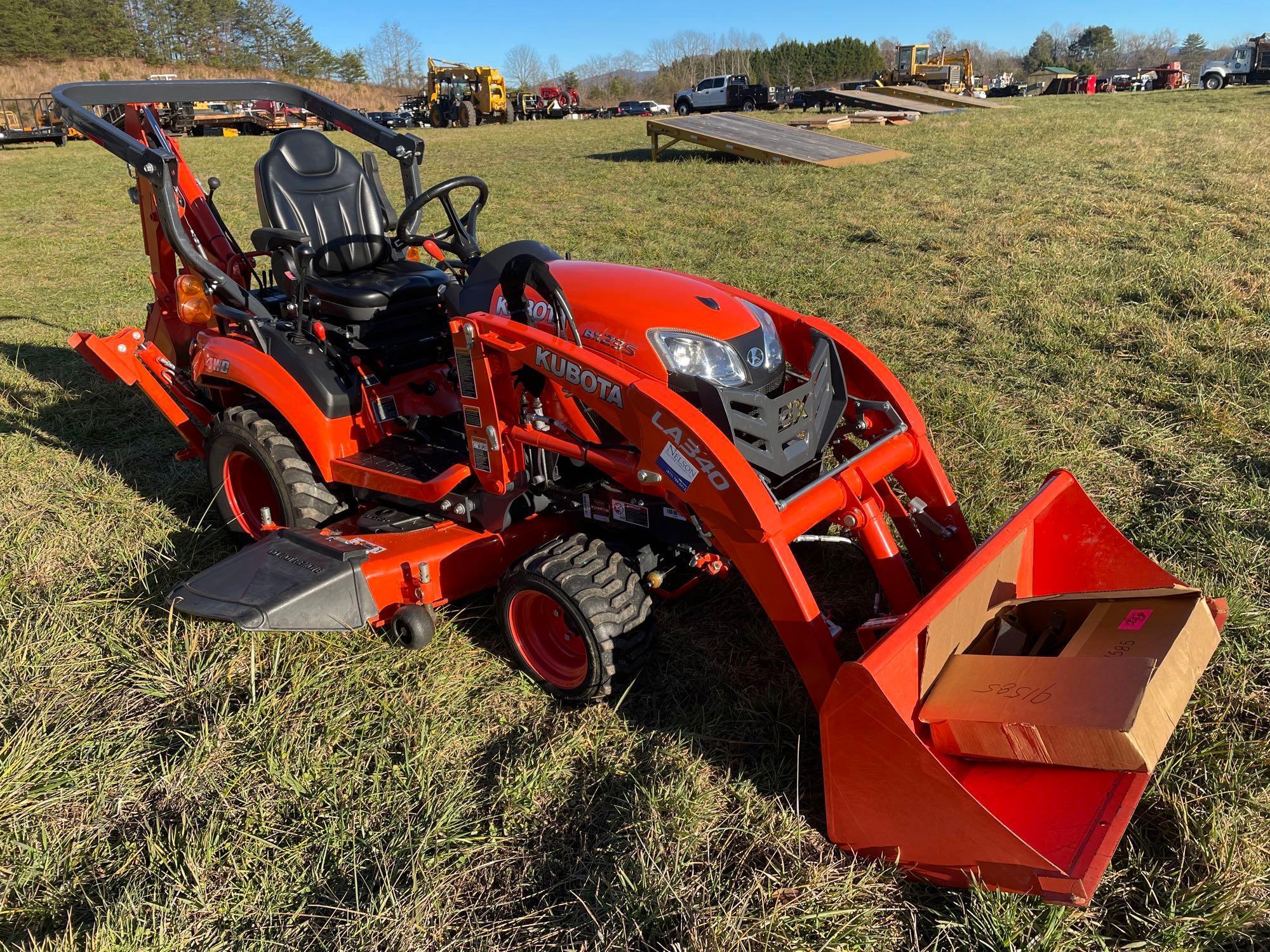 Kubota BX23S 4x4 Tractor with Loader and Backhoe