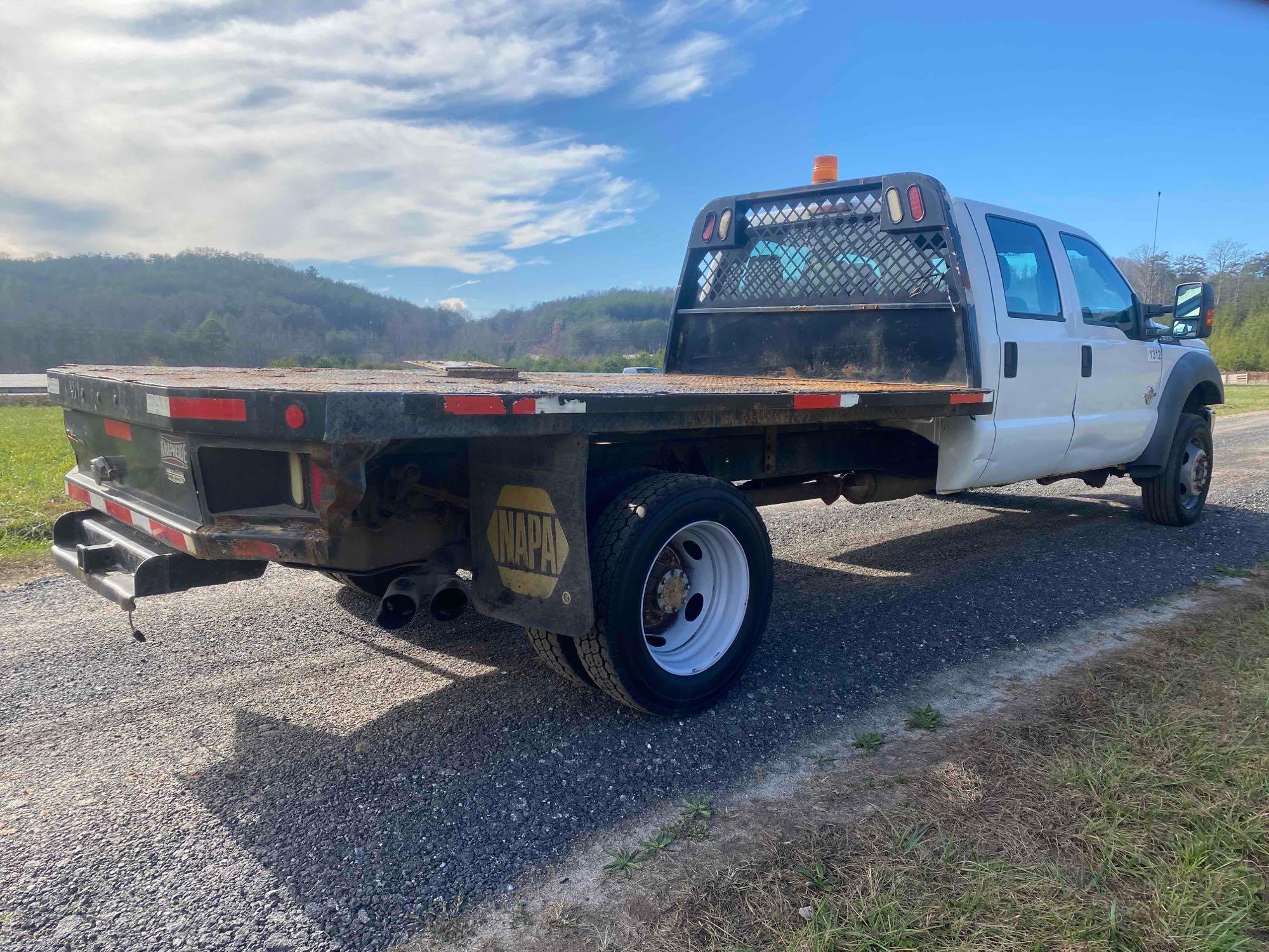 2011 Ford F-450 4x4 Flatbed Truck, VIN # 1FD0W4HT9BEC72052