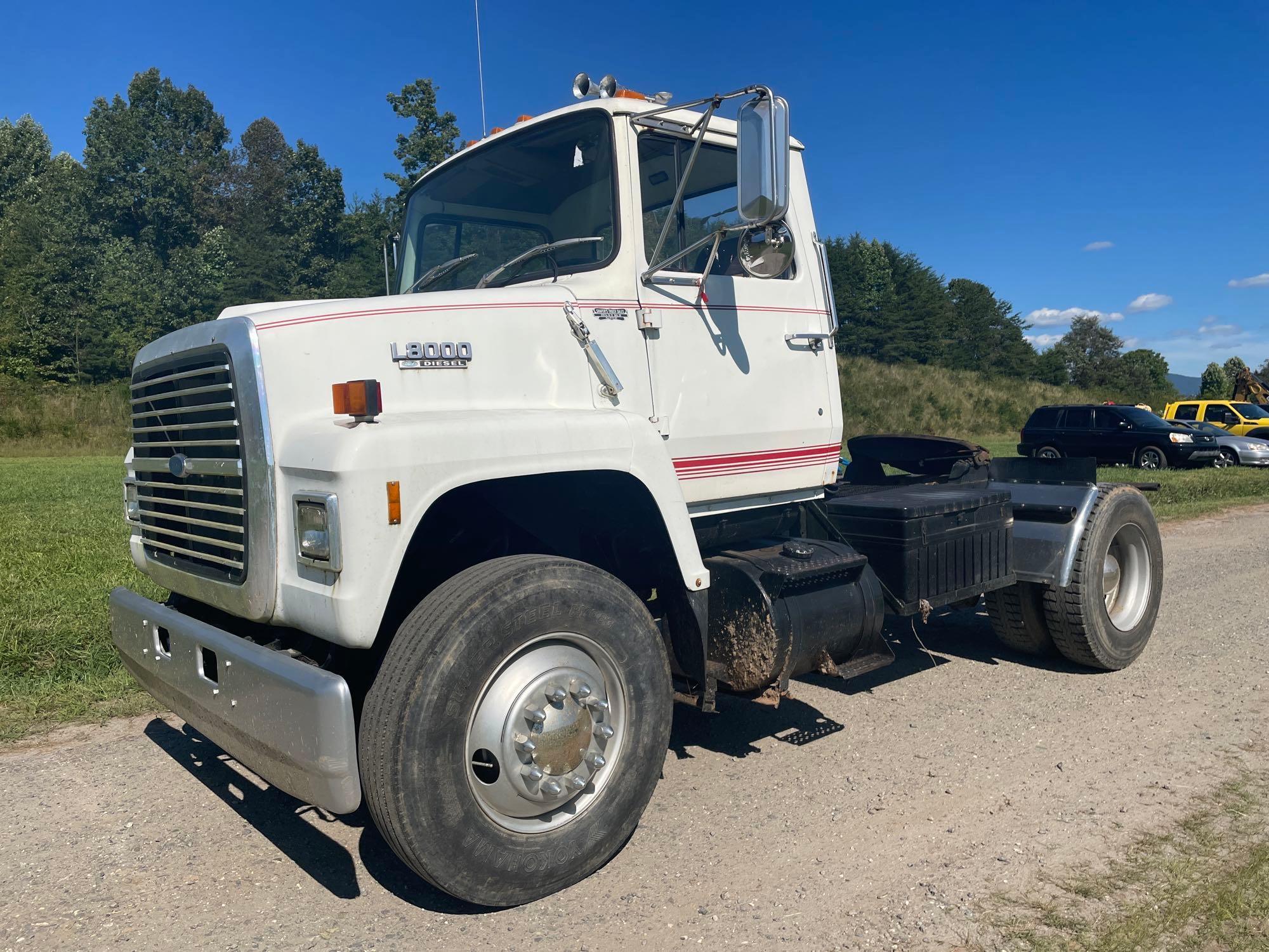 1987 Ford L8000 Tractor Truck, VIN # 1FDYR82A5HVA21871