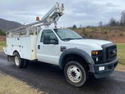 2008 Ford F-450 Utility Truck, VIN # 1FD4F46R58EE00093