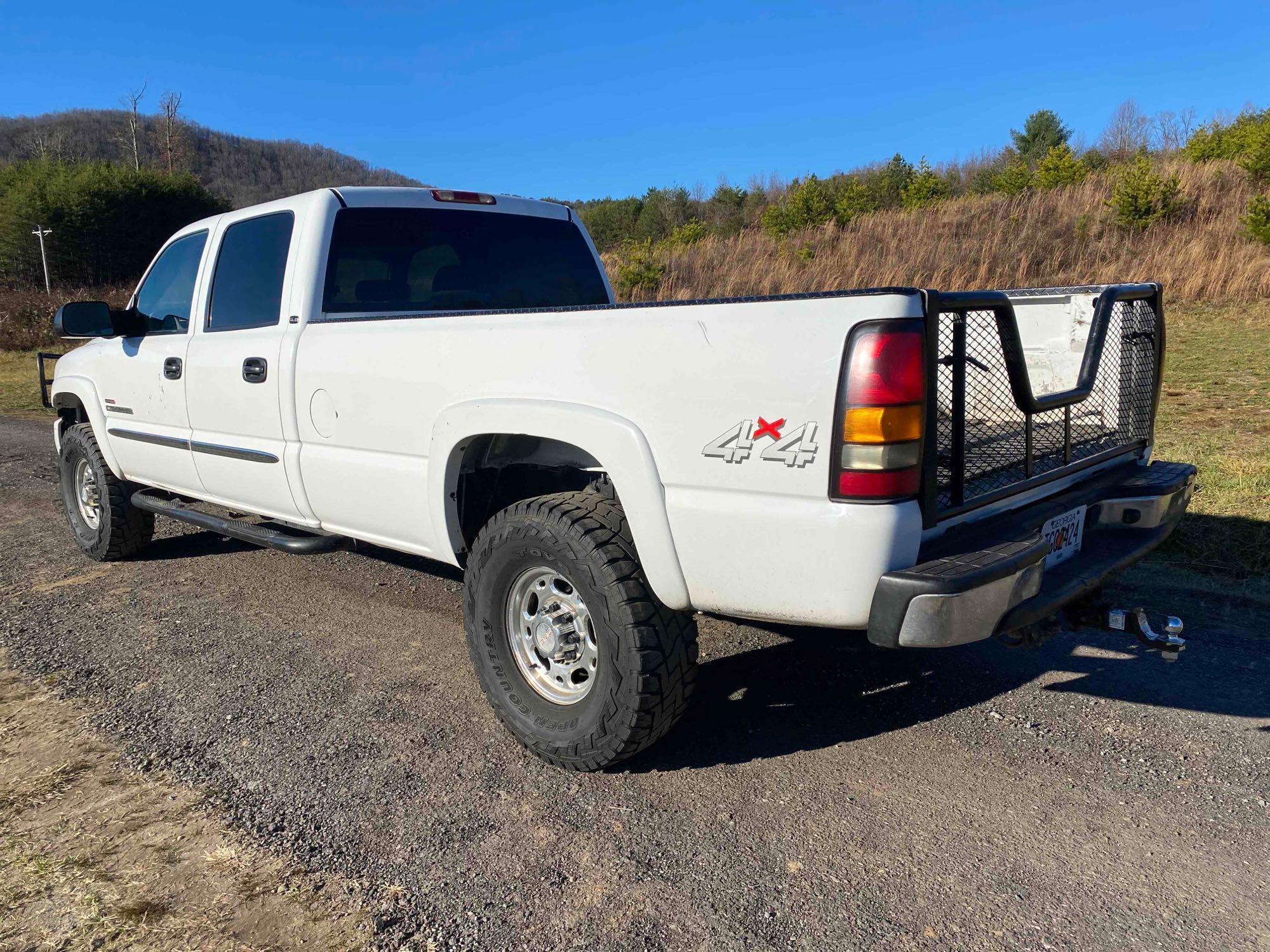 2004 GMC Sierra 2500 4x4 Diesel Pickup Truck, VIN # 1GTHK232X4F252444