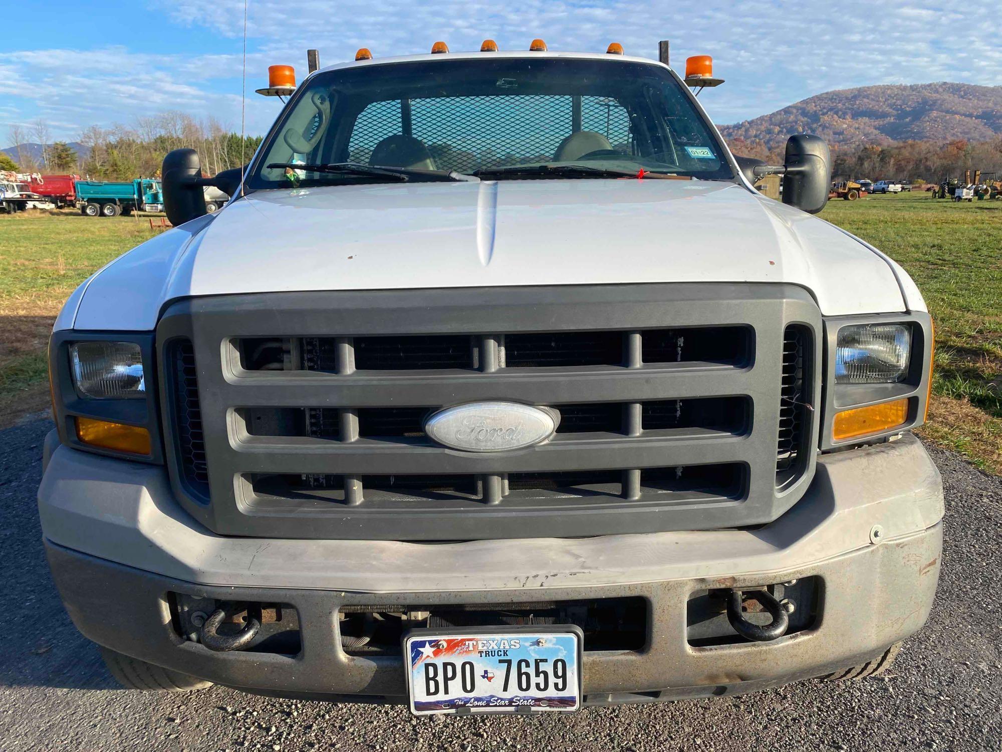 2005 Ford F-450 Flatbed Truck, VIN # 1FDXF46Y15EB77762