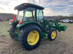 John Deere 5075E 4x4 Cab Tractor with Loader