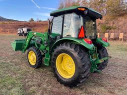 John Deere 5075E 4x4 Cab Tractor with Loader