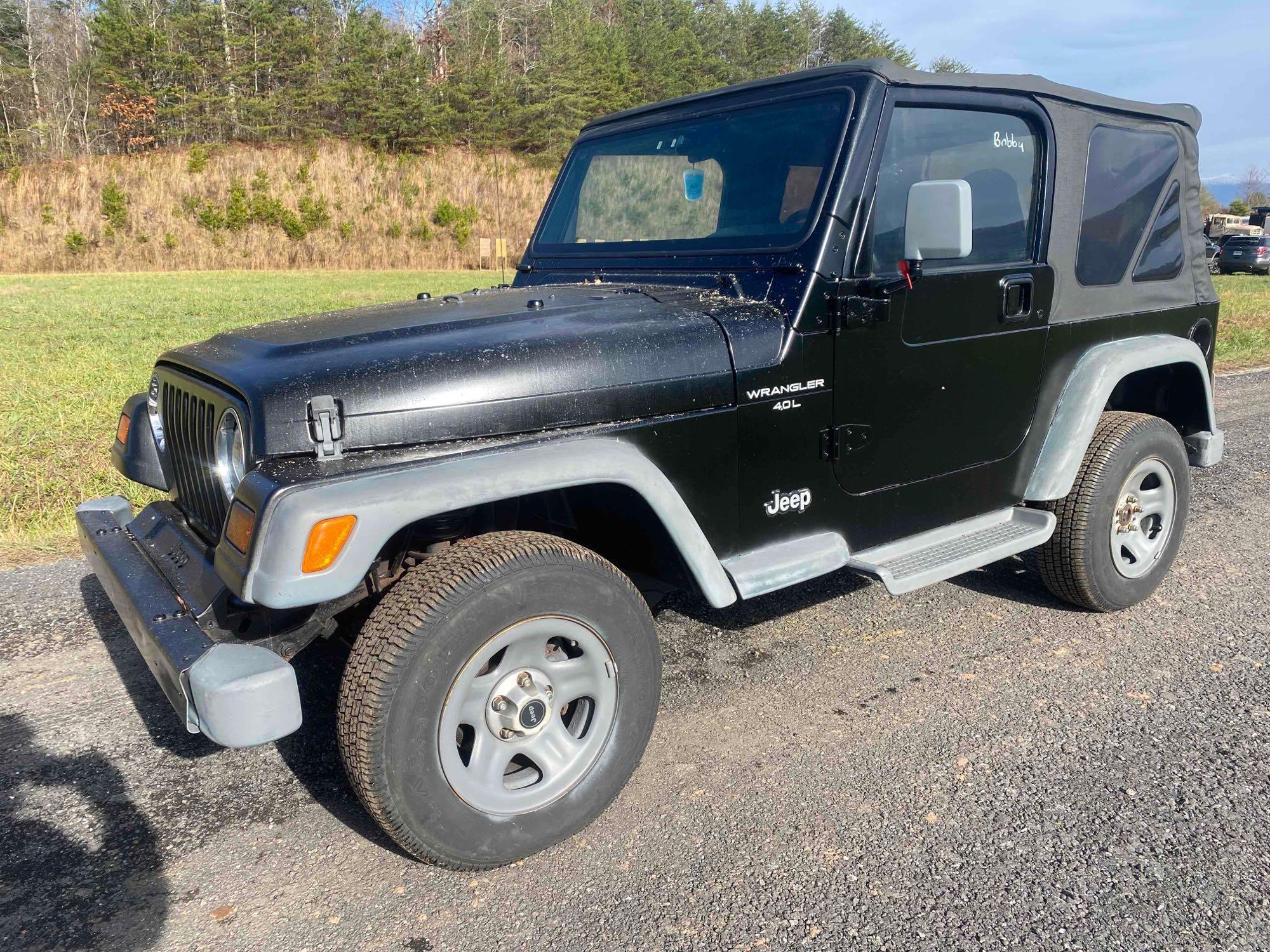 1997 Jeep Wrangler 4x4, VIN # 1J4FY19S4VP486950