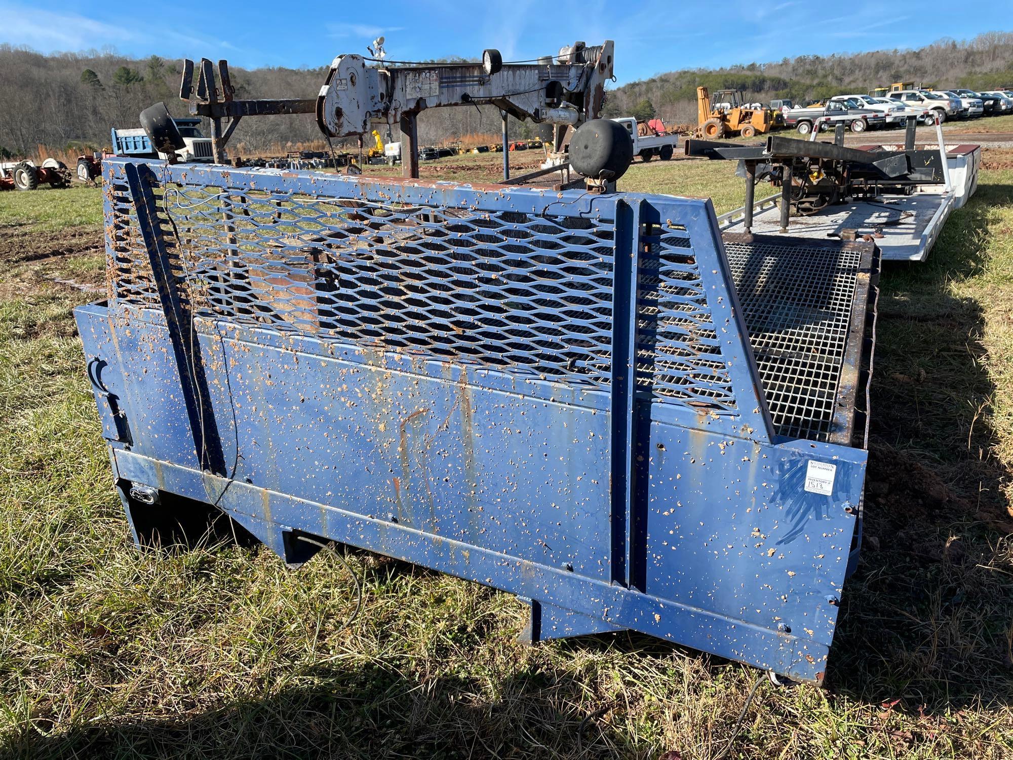 15ft Utility Truck Bed with Crane