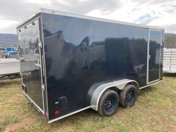 2022 7x16 Double Axle Enclosed Trailer