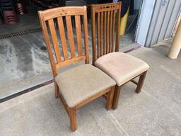 (2) Wooden Chairs