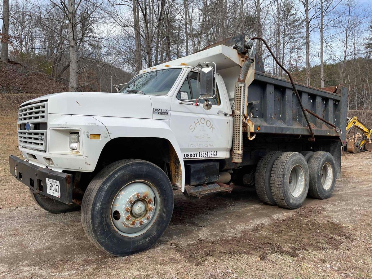 1993 Ford FT900 Dump Truck, VIN # 1FDYL90A0PVA03562