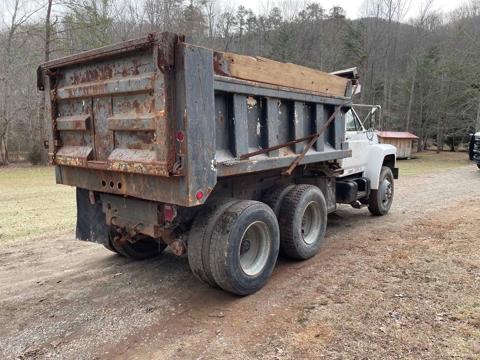 1993 Ford FT900 Dump Truck, VIN # 1FDYL90A0PVA03562