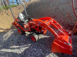 Kubota BX23S 4x4 Mini Backhoe With Front Loader