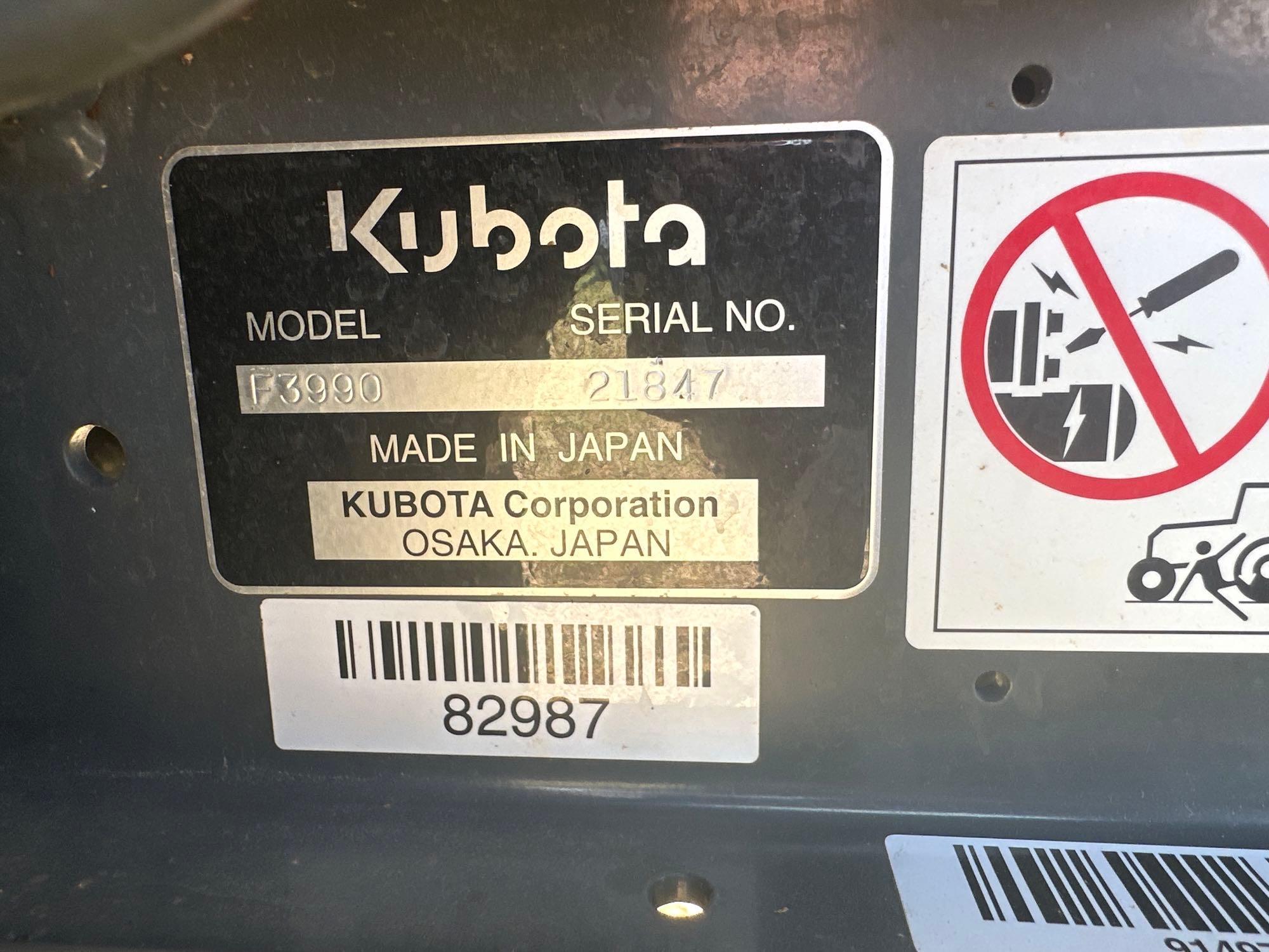 Kubota F3990 (Diesel) Front Deck Mower