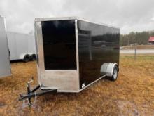 NEW 2024 6X12 Enclosed Trailer (Black)