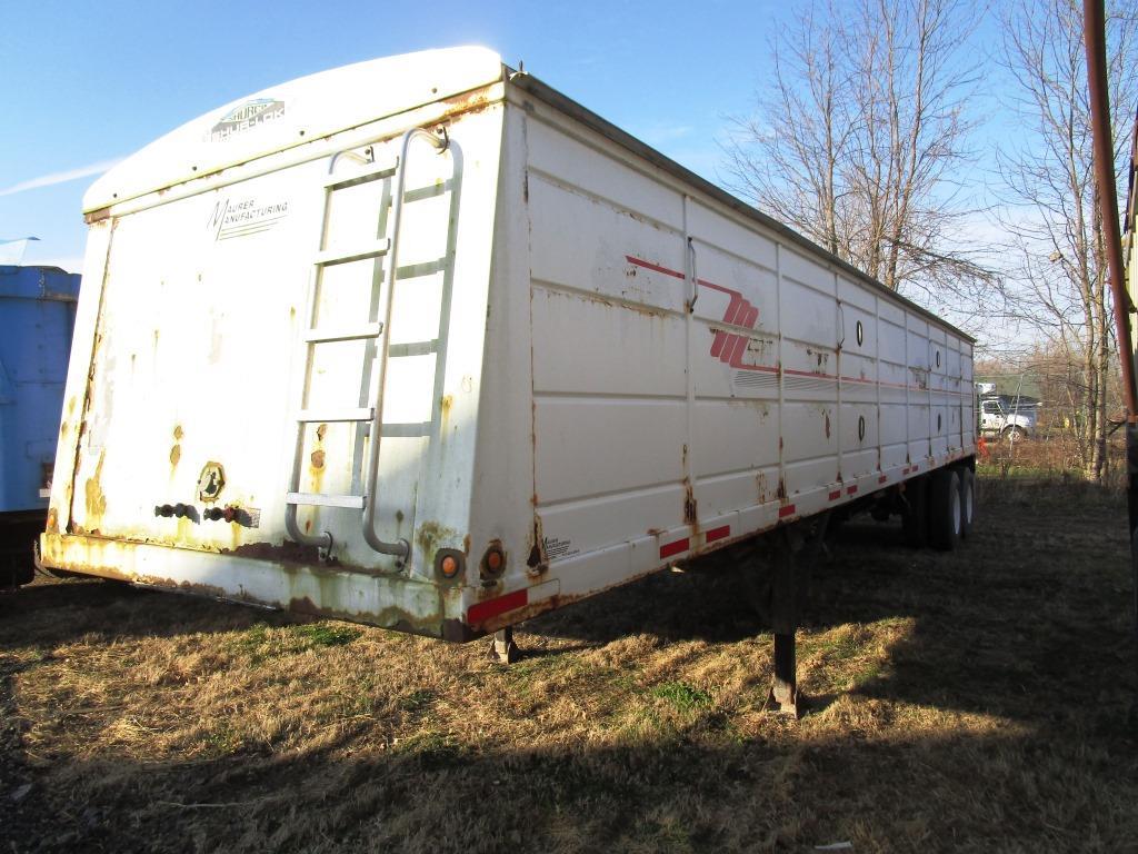 2002 Maurer Double Hopper Bottom Grain Trailer - NO RESERVE