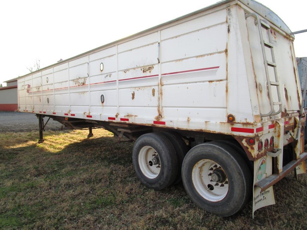 2002 Maurer Double Hopper Bottom Grain Trailer - NO RESERVE