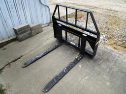 Kivel 42" Skid Steer QA Forks - Like New - NO RESERVE