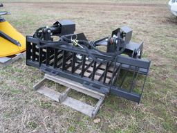 105-4    NEW 6' Skid Steer Dual Cylinder Grapple - NO RESERVE