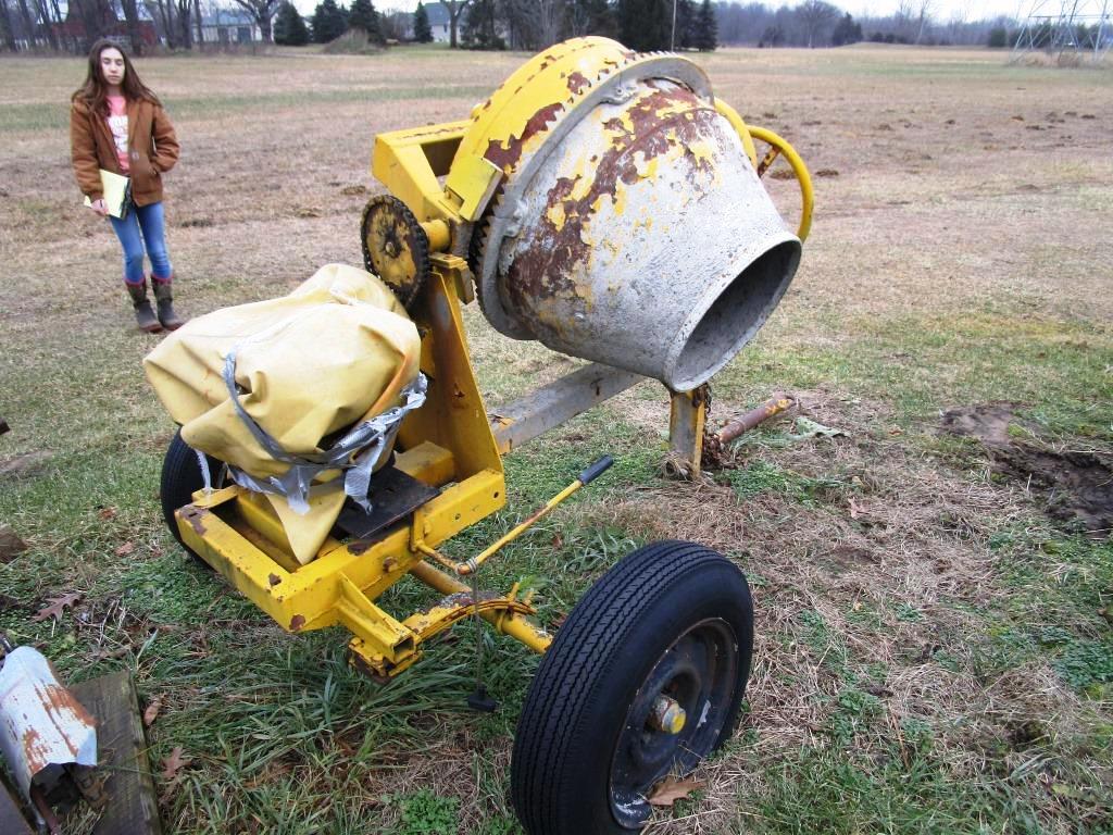 Gas Powered Cement Mixer