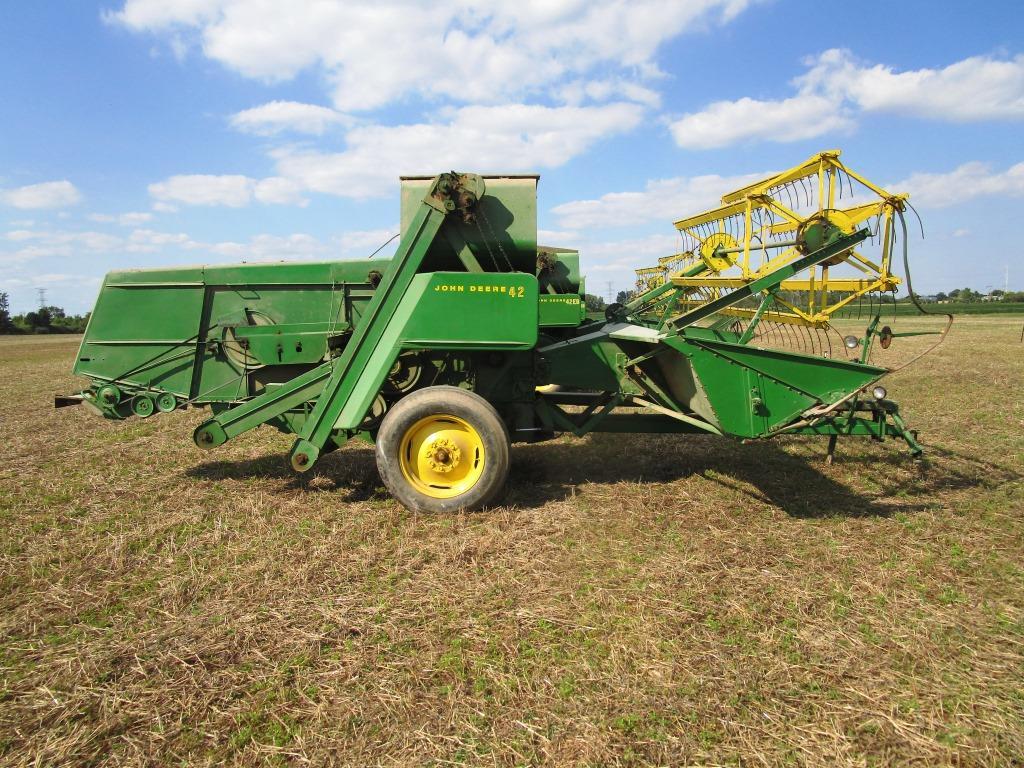 John Deere 42 Combine - Field Ready -  NO RESERVE