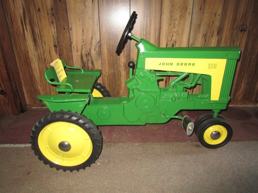 John Deere 130 Pedal w/ Custom Deluxe Fenders and Hyd. Outlets -  NO RESERVE