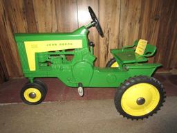 John Deere 130 Pedal w/ Custom Deluxe Fenders and Hyd. Outlets -  NO RESERVE