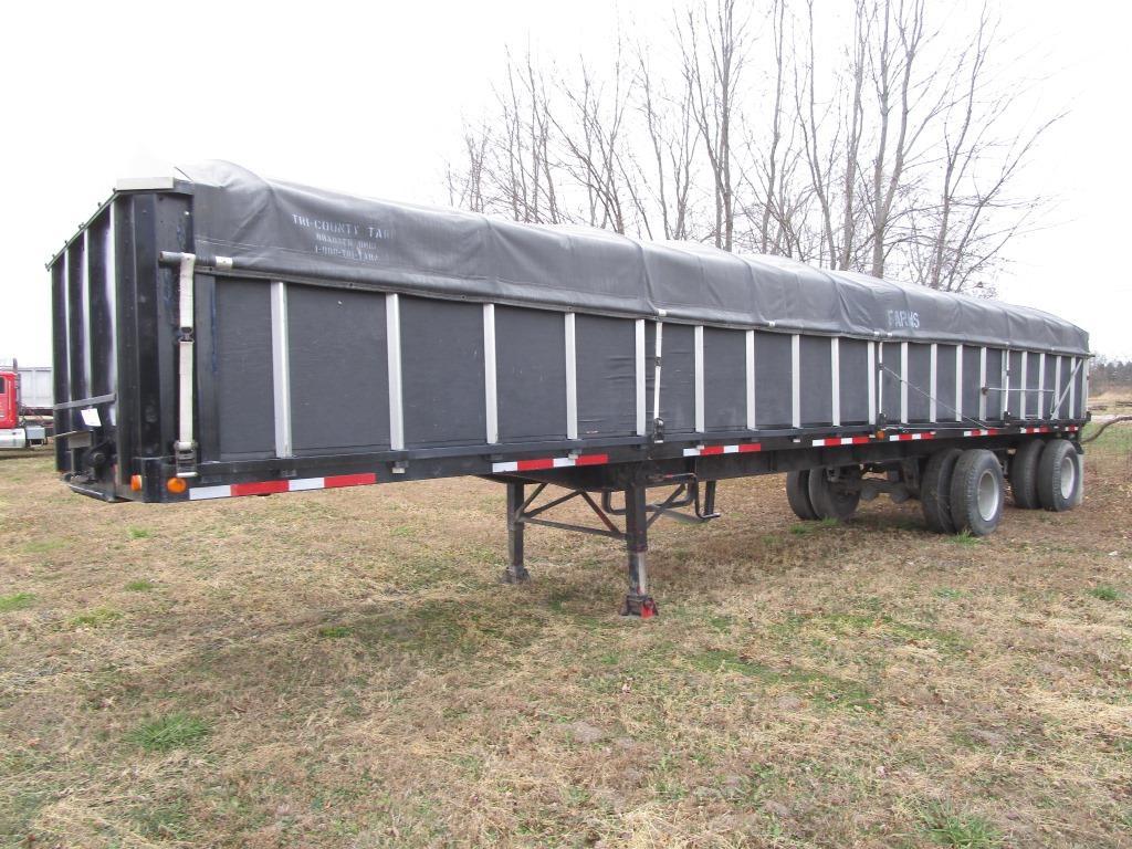 149-4 1971 Trailmobile 40' Flatbed Grain Trailer - NO RESERVE