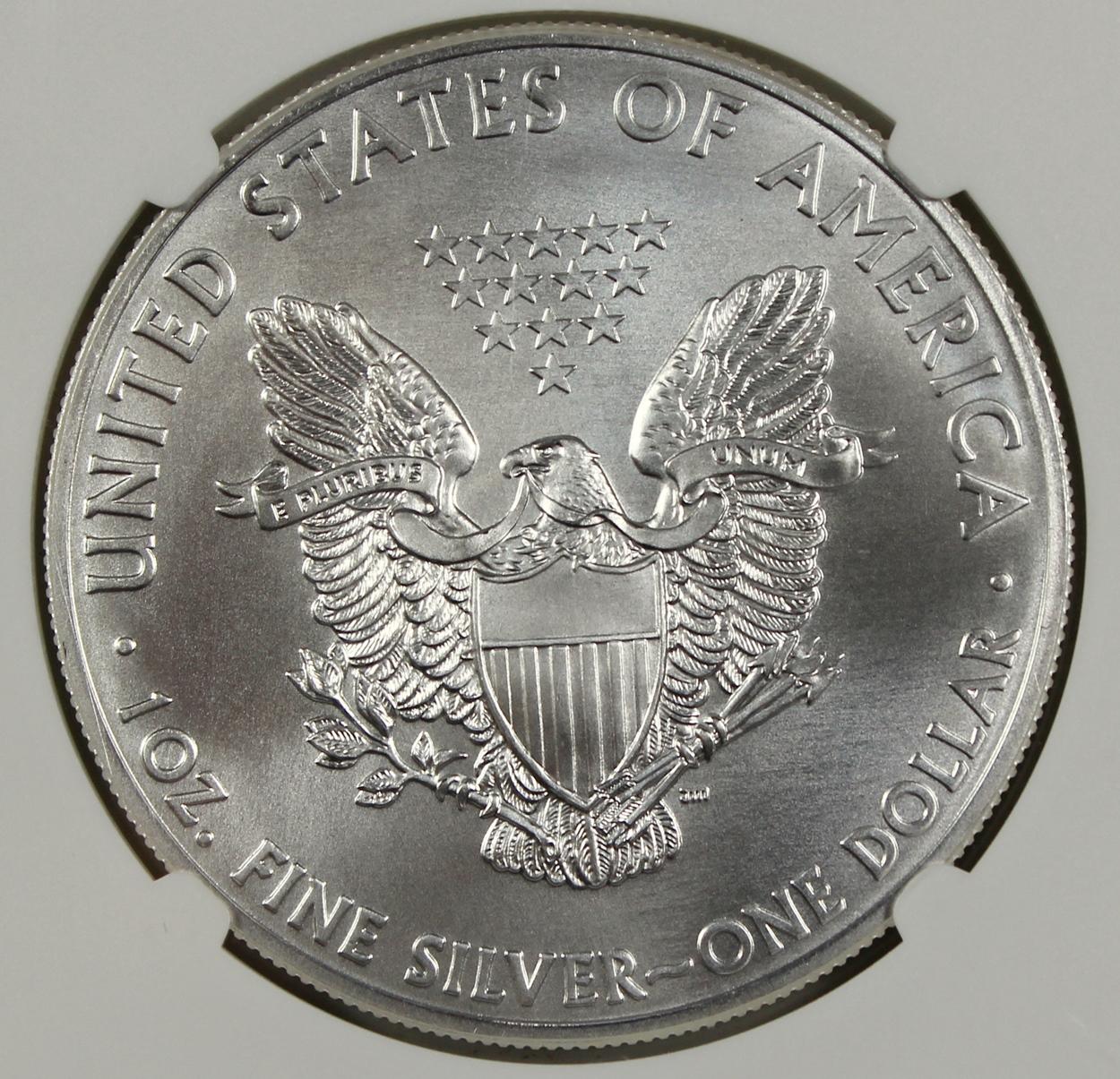 2015 (W) AMERICAN SILVER EAGLE NGC MS 70