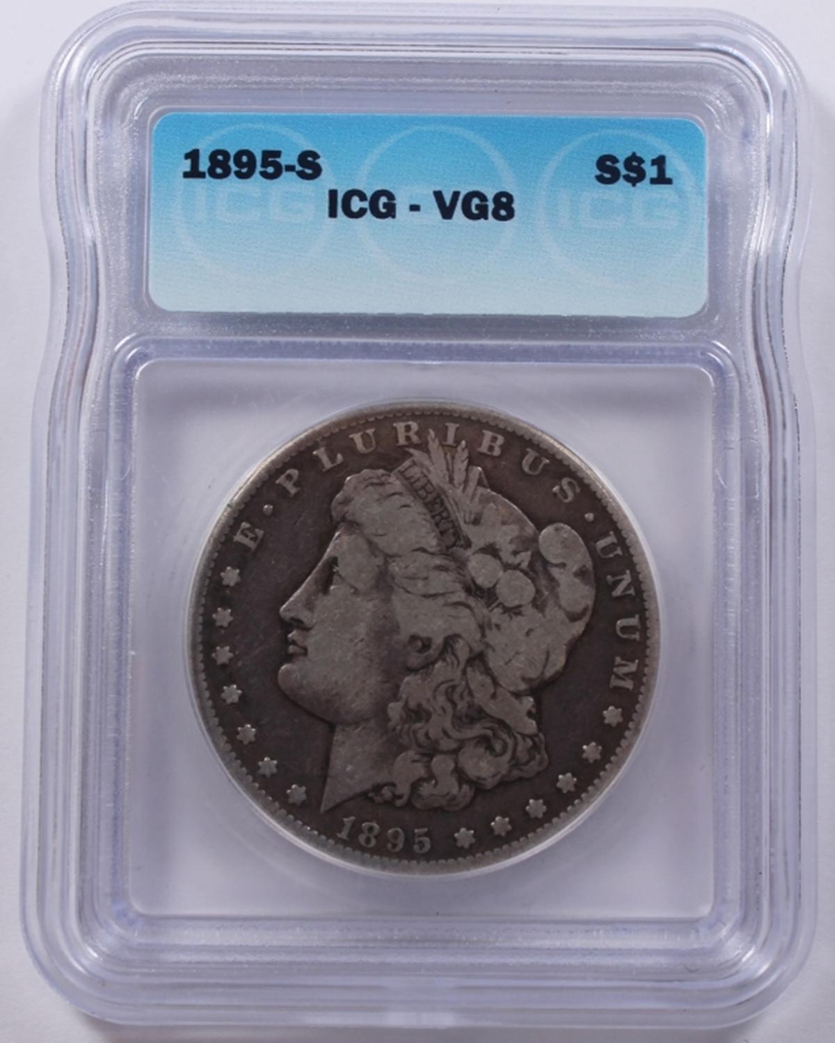 1895-S MORGAN SILVER DOLLAR