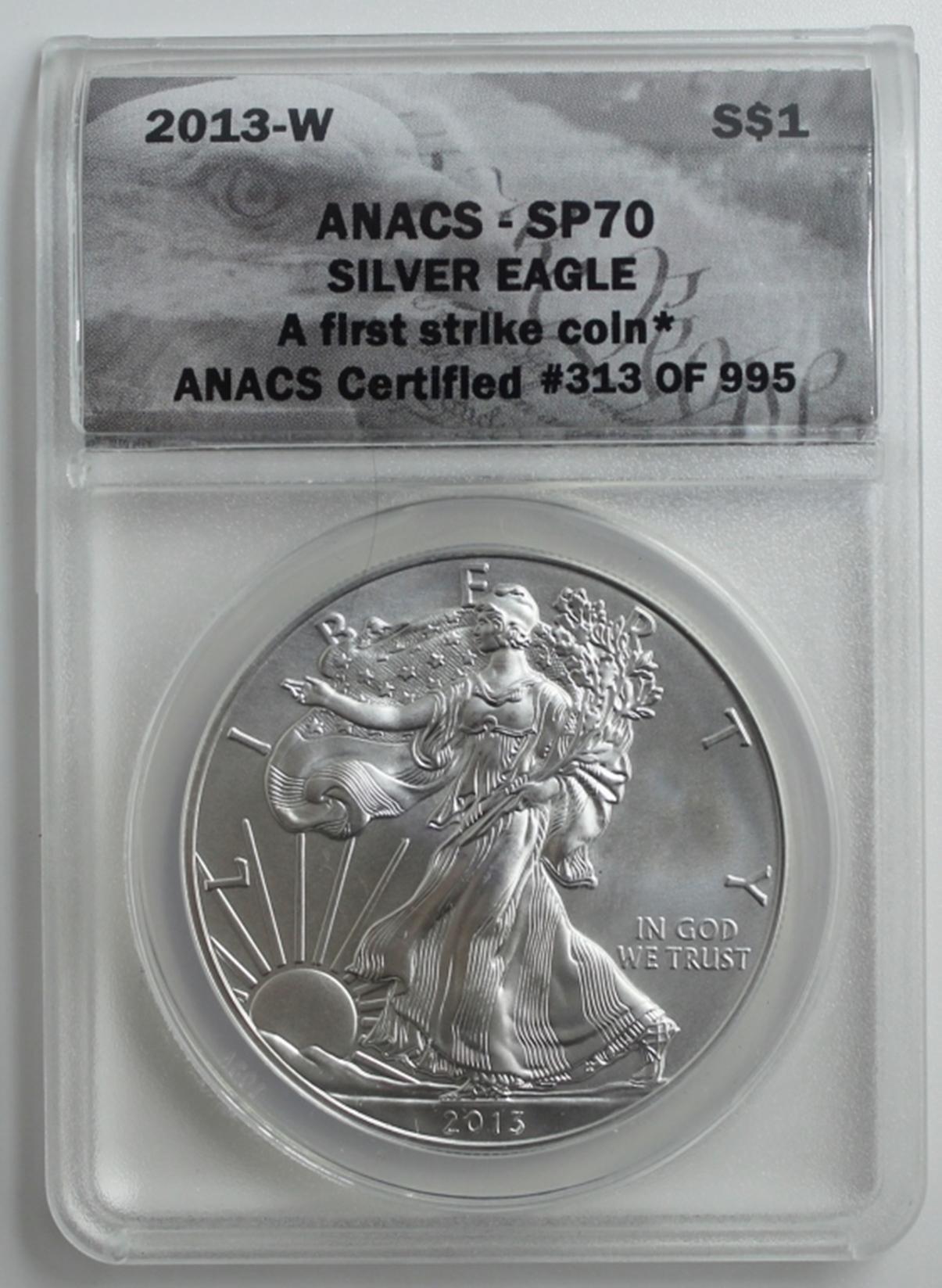 2013-W BURNISHED AMERICAN SILVER EAGLE