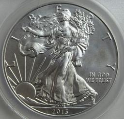 2013-W BURNISHED AMERICAN SILVER EAGLE