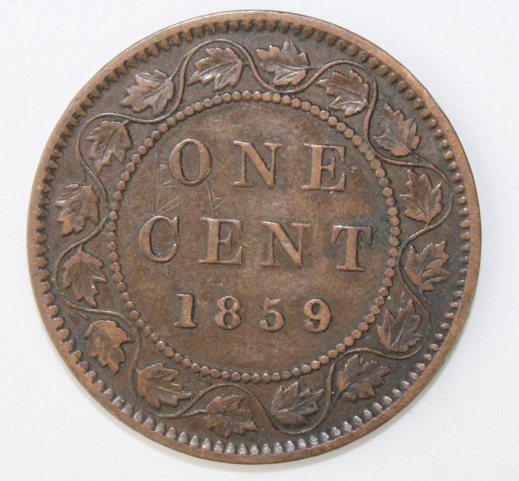 1859/8 CANADA LARGE CENT
